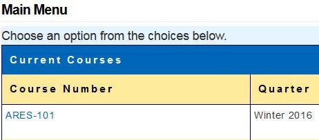 course number