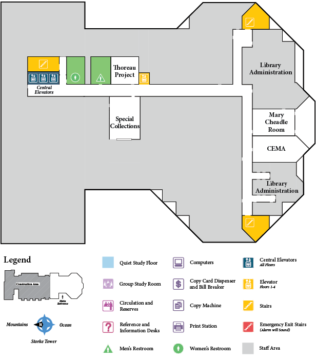 Davidson Library, 3rd Floor