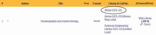 Example of a results screen.