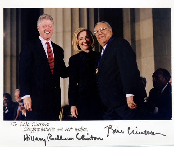 Guerrero with the Clintons, 1996