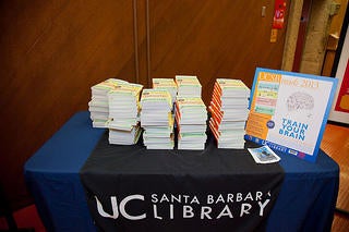 Books await the students