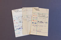 Library checkout cards, 1955-1964