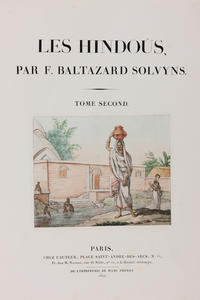 Plate from François Balthazar Solvyns, Les Hindoûs. Paris, L'auteur, 1808-1812.