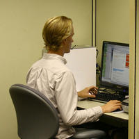 student using the ATC