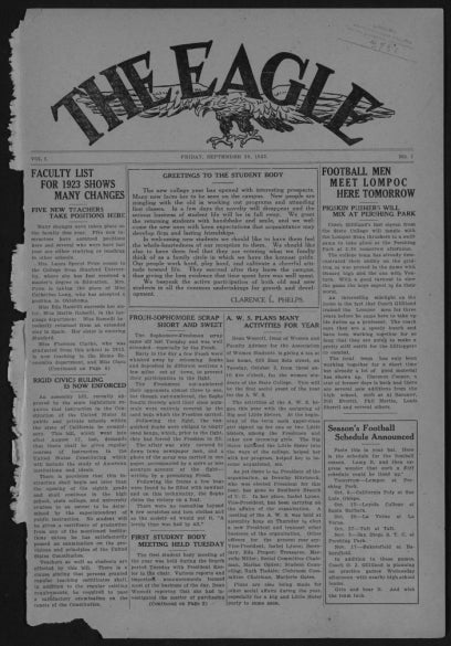 The Eagle (Sept. 1923) - vol.1, no.1