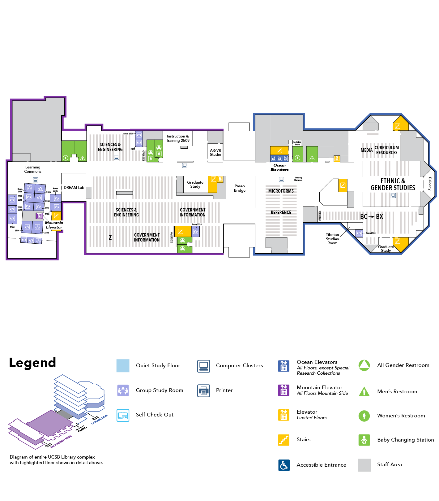 map of floor 2 Ocean Side