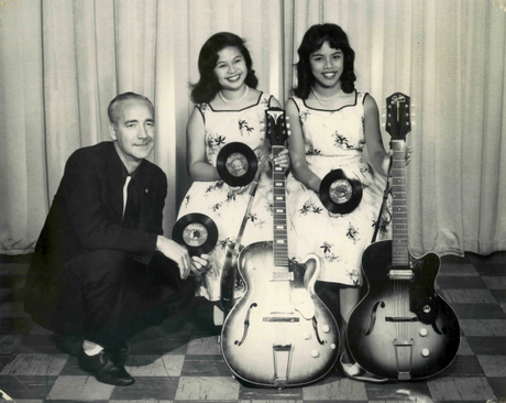 Bob Bertram and the Tilton Sisters, ca. 1959