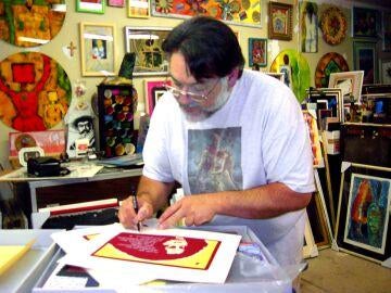 Louie the foot Gonzalez signing print, 2004