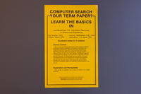 Poster for credit-bearing library course, 1979