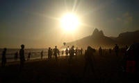 Kaisha Borgaro, <em>Soccer on the Beach"</em>