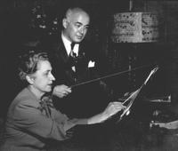 Mildred Couper with Joachim Chassman, 1947