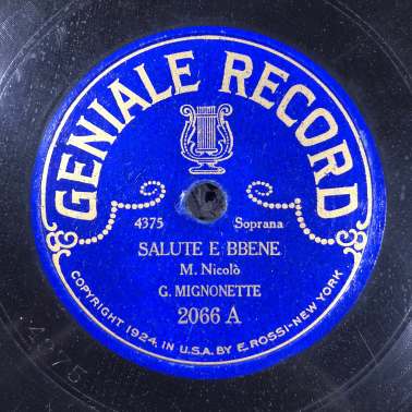 Gilda Migonette 78rpm disc