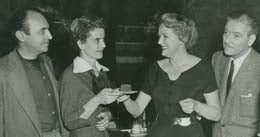 Milton and Barbara Merlin, with Benita Hume Colman and Ronald Colman.