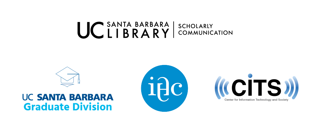 Co-sponsored with UCSB's Graduate Division; Interdisciplinary Humanities Center; and the Center for Information Technology and Society.