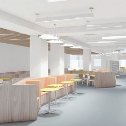 Architectural Rendering of New Arts Library