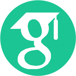 Google Scholar logo - green image of G with graduation hat