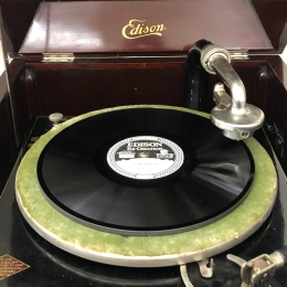 Edison record and record player