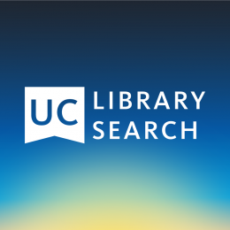 UC Library Search logo on gradient background