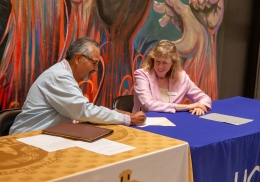 La Casa de la Raza signing