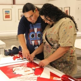 Melanie Cervantes and Jesus Barraza of Dignidad Rebelde