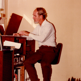 Robert O'Brien playing records.
