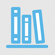 Logo of books on a bookshelf