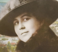 Detail from book cover of Miss Chase Santa Barbara’s Trailblazer