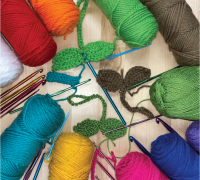 Yarn and crochet supplies Yarn and crochet hooks