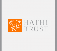 HathiTrust logo on light gray background with dark gray border. 