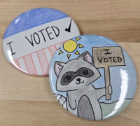 "I Voted" Pin Buttons
