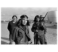 Charles Bobbish, Gordon Neacappo, Stephen Lameboy, John Pashagumeskum, Fort George, Quebec, 1973 James Bay Cree