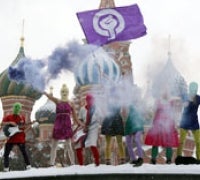 Pussy Riot performs on Red Square