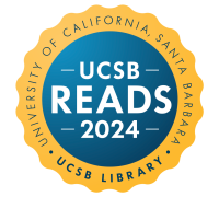 Chancellor Yang handing a UCSB Student a UCSB Reads Book