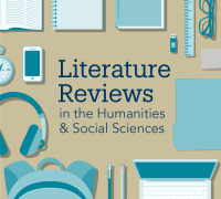 Illustration of a grid of items around the words Literature Reviews in the Humanities & Social Sciences