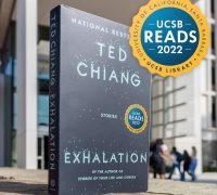 Exhalation in front of the UCSB Library