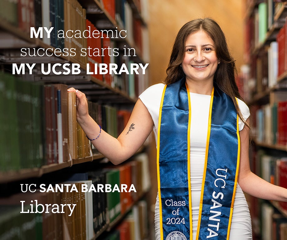 Undergrad student in the library